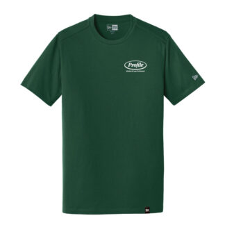 Green New Era Profile Front - Show Your Flex Back Tee