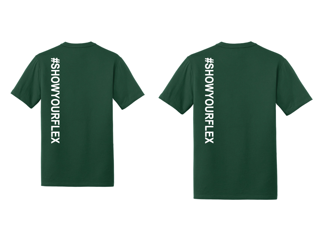 Green New Era Profile Show Your Flex Short Sleeve Tee - Image 2